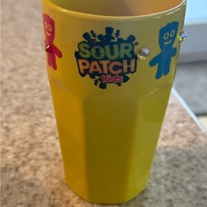 Sour Patch Kids Yellow Cup/glass with rhinestone accents!